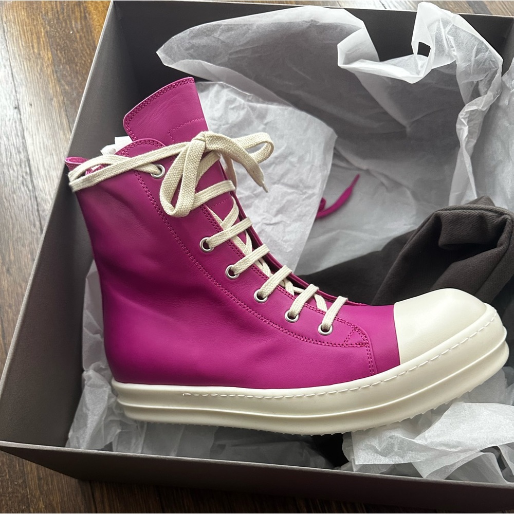 Brand New in box Rick Owens Pink Sneakers